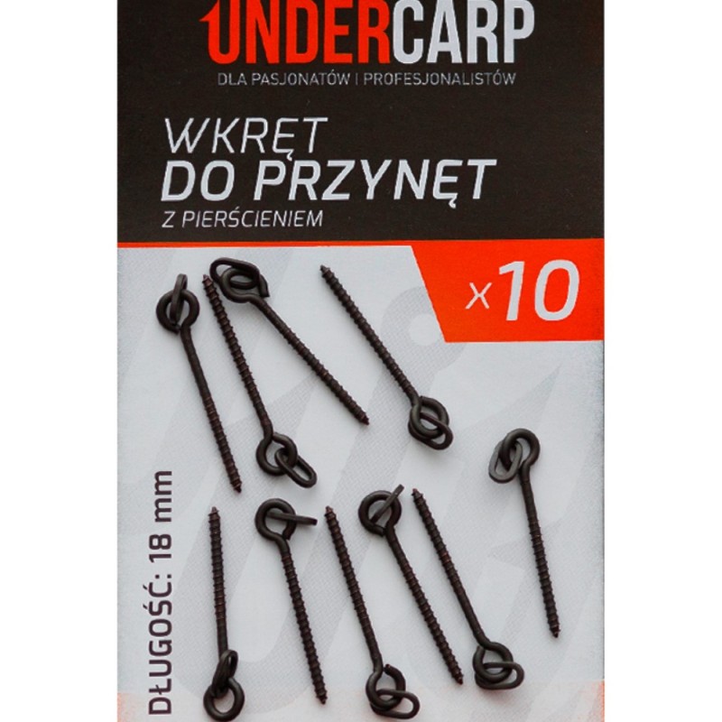 Wkręt do Przynęt z Pierścieniem 18 mm UnderCarp – do dużych kulek i orzechów