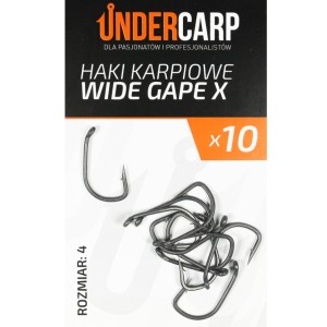 Teflonowe Haki Karpiowe Wide Gape X 4 UnderCarp – mocne i skuteczne