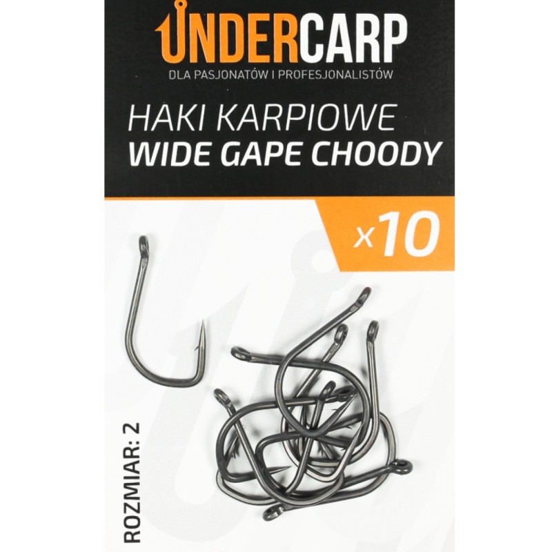 Teflonowe Haki Karpiowe Wide Gape Choddy 2 UnderCarp – idealne do chod rig
