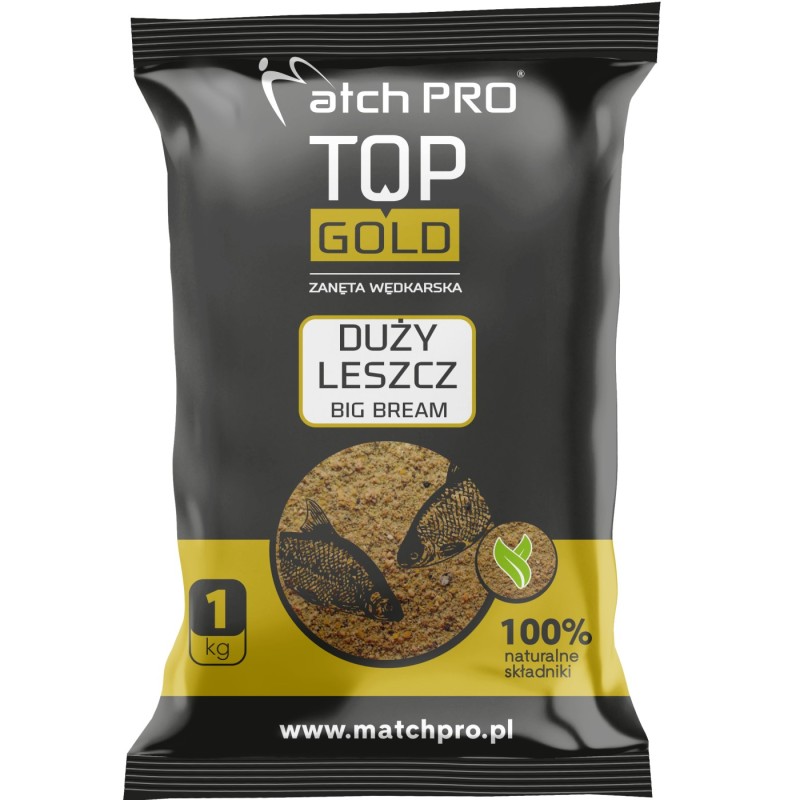 Zanęta MatchPro Top Gold Duży Leszcz 1kg – zawodnicza mieszanka na duże leszcze
