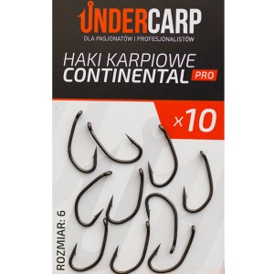 Haki karpiowe Continental 6 PRO UNDERCARP – mocne haki na zaczepy