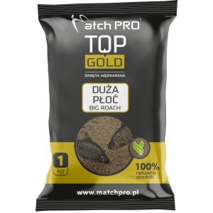 Zanęta MatchPro Top Gold Duża Płoć 1kg – skuteczna zanęta na duże płocie