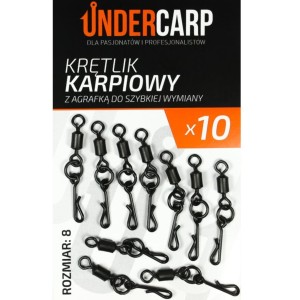 Krętlik Karpiowy z Agrafką do Szybkiej Wymiany 8 UNDERCARP – Szybkość i Niezawodność