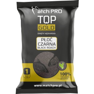 Zanęta MatchPro Top Gold Płoć Czarna 1kg – skuteczna zimowa zanęta na płocie