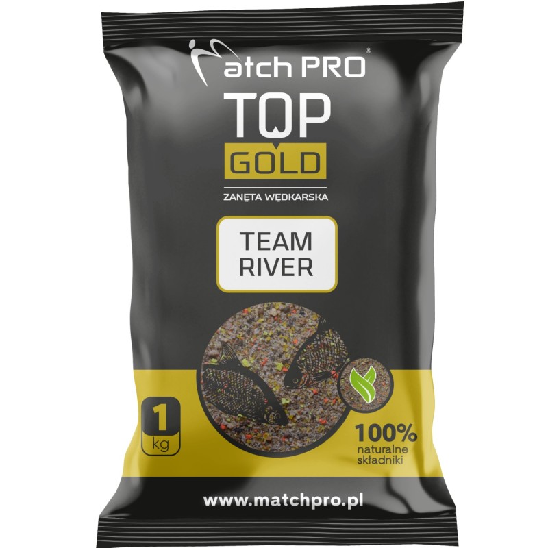 Zanęta MatchPro Top Gold Team River 1kg – zawodnicza zanęta na rzeki