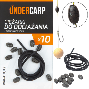 Ciężarki dociążania przyponu Kwick 0,8 g UNDERCARP – 10 szt.