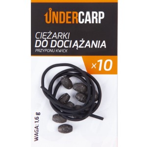 Ciężarki dociążania przyponu Kwick 1,6 g UNDERCARP – 10 szt.