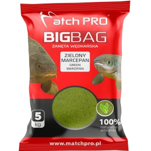 Zanęta MatchPro Big Bag Zielony Marcepan 5kg – skuteczna zanęta na karpie, leszcze i karasie