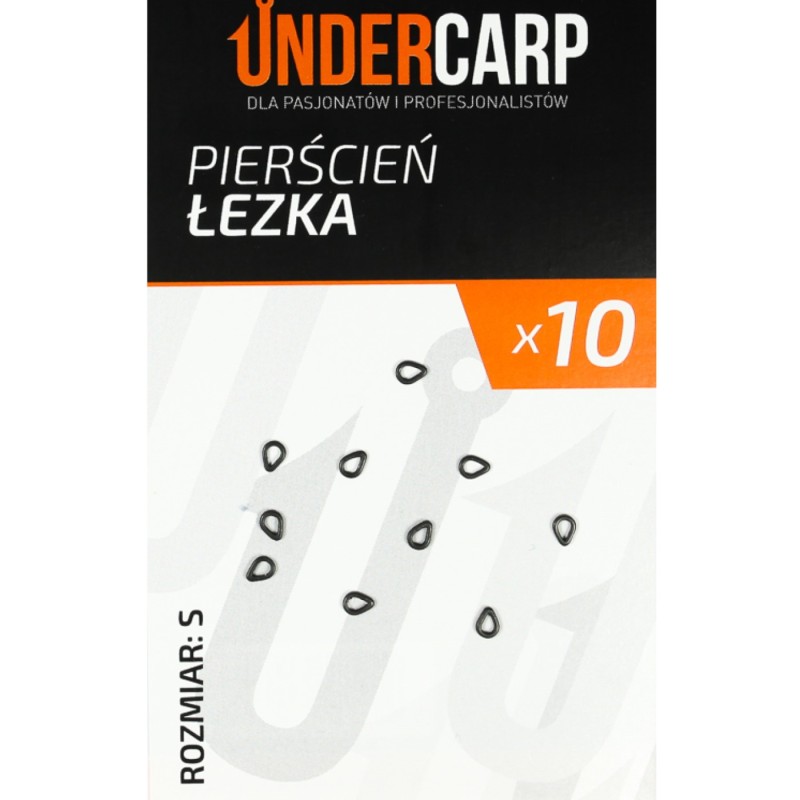Pierścień Łezka S UNDERCARP – Tear Rig Rings 10 sztuk