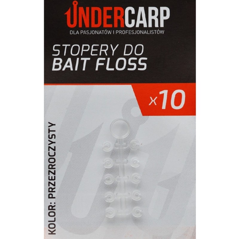 Stopery do Bait Floss przezroczyste Undercarp – szybkie i pewne mocowanie przynęt