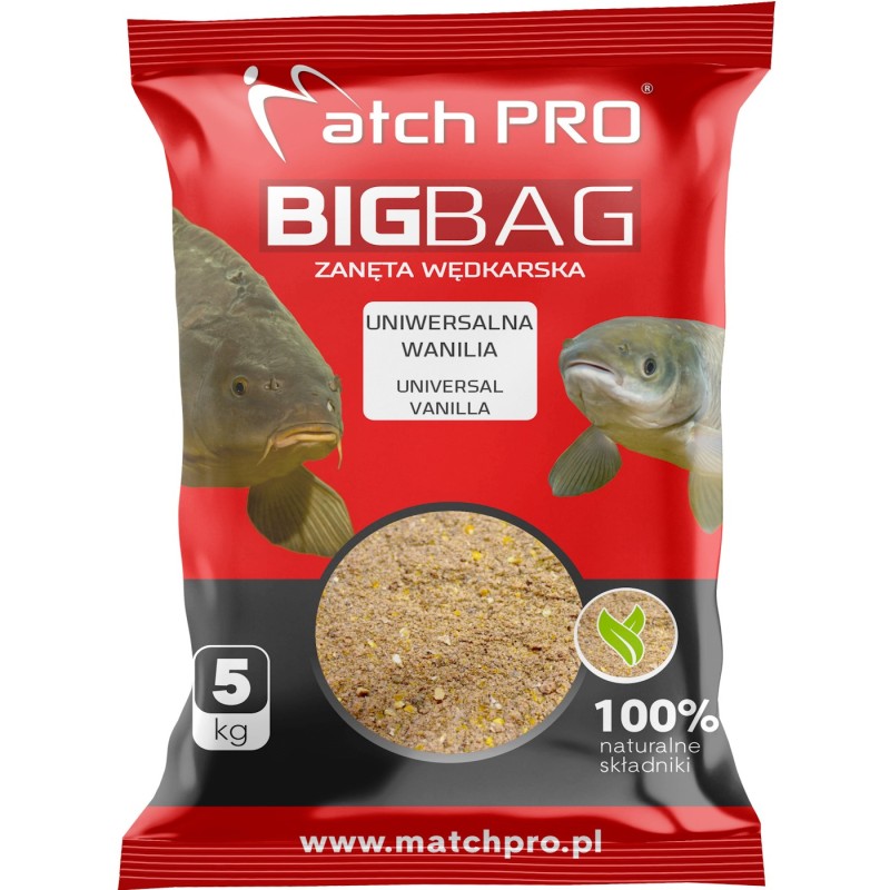 Zanęta MatchPro Big Bag Uniwersalna Wanilia 5kg – uniwersalna zanęta waniliowa