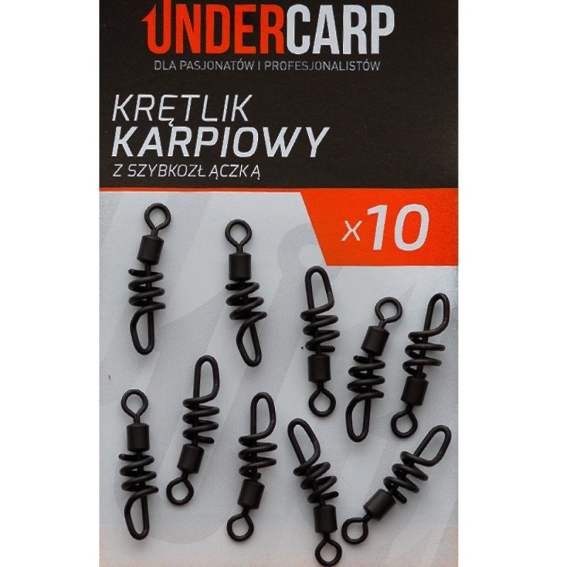 Krętlik Karpiowy z Szybkozłączką UNDERCARP – Szybka Wymiana Przyponów i Pełna Wygoda