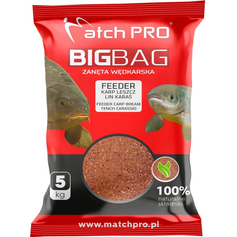 Zanęta MatchPro Big Bag Feeder Karp Leszcz Lin Karaś 5kg – uniwersalna feederowa mieszanka