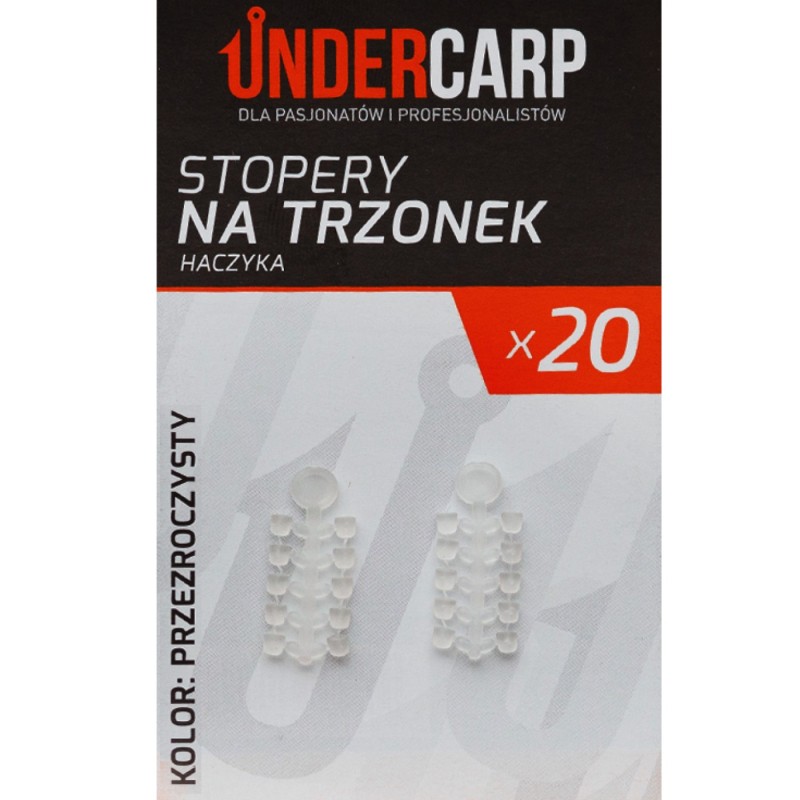 Stopery na trzonek haczyka przezroczyste Undercarp – dyskretne hook beads