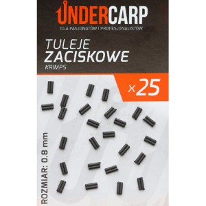 Tuleje Zaciskowe Krimps 0.8 mm UnderCarp – do grubego fluorocarbonu i twardych przyponów