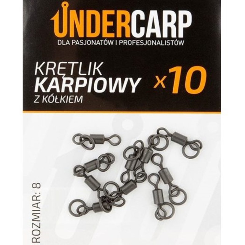 Krętlik Karpiowy z Kółkiem 8 UNDERCARP – Idealny do Sztywnych Przyponów