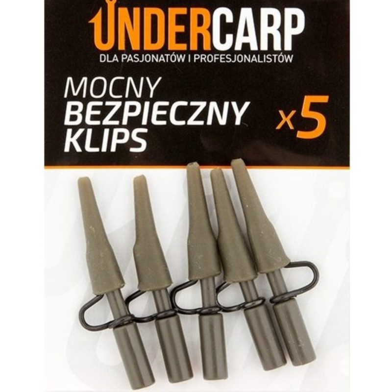 Mocny Bezpieczny Klips Zielony UNDERCARP – Metalowy Klips do Dalekich Wywózek