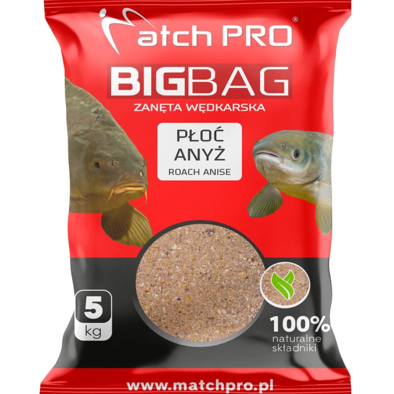 Zanęta MatchPro Big Bag Płoć Anyż 5kg – skuteczna zanęta na płocie