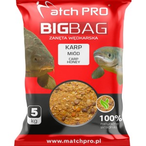 Zanęta MatchPro Big Bag Karp Miód 5kg – skuteczna zanęta karpiowa o zapachu miodu