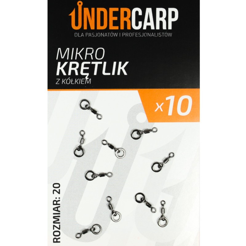 Mikro Krętlik Karpiowy z Kółkiem UNDERCARP – Idealny do D-rig i Chod Rig