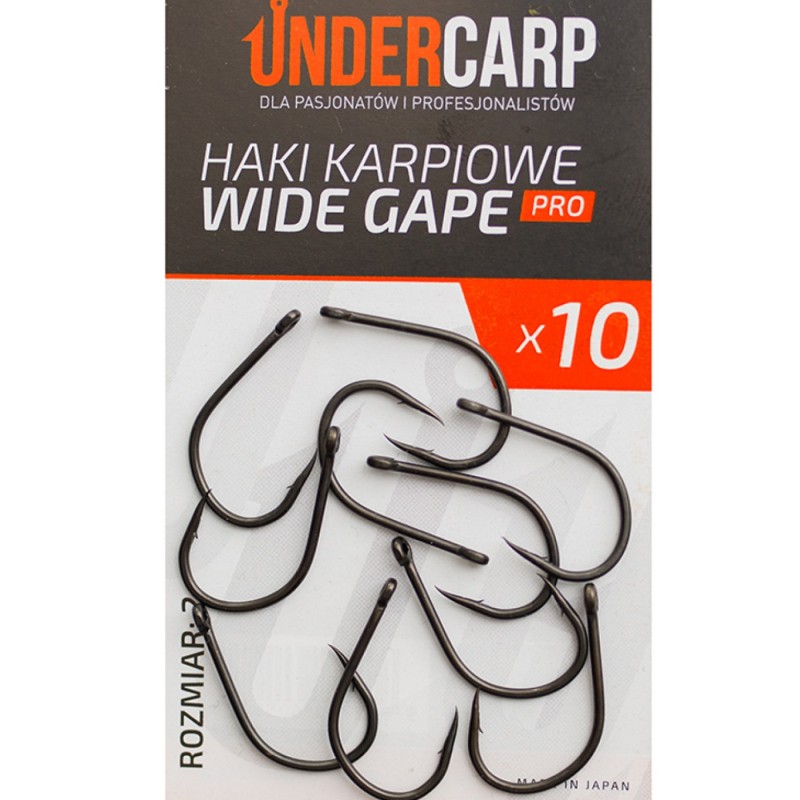 Haki Karpiowe Wide Gape 2 PRO UnderCarp – moc, ostrość, skuteczność