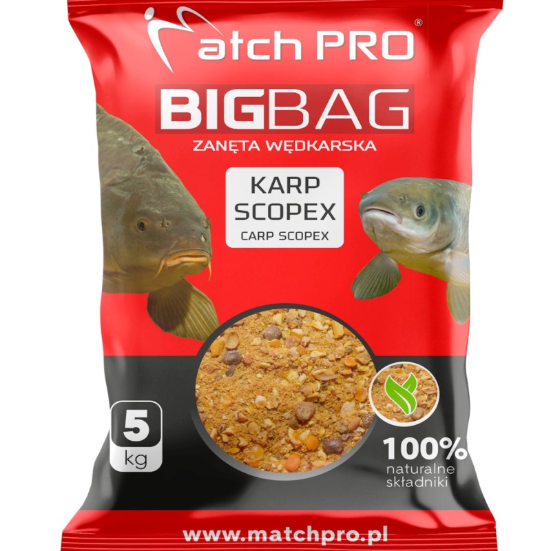 Zanęta MatchPro Big Bag Karp Scopex 5kg – skuteczna zanęta na duże karpie