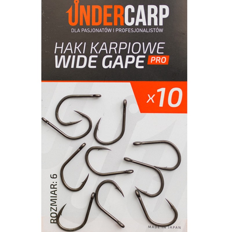 Haki Karpiowe Wide Gape 6 PRO UnderCarp – japońska stal i perfekcyjne samozacięcie