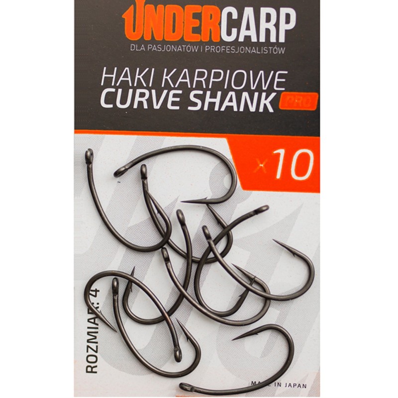 Haki karpiowe Curve Shank 2 PRO UnderCarp – mocne i uniwersalne