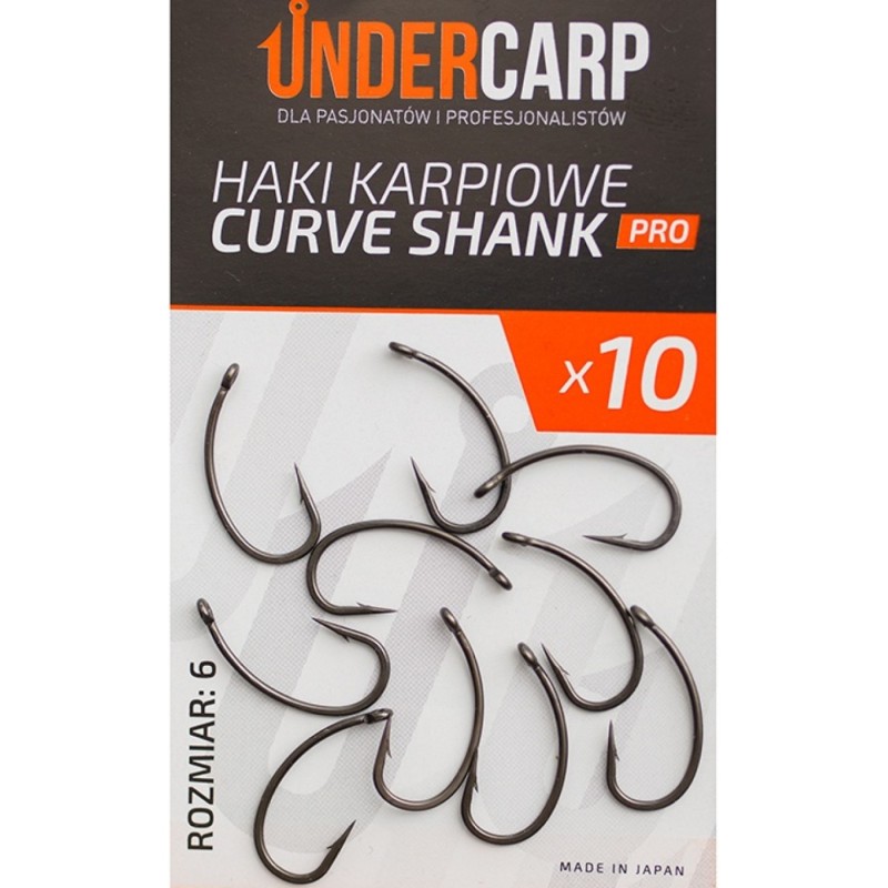 Haki karpiowe Curve Shank 6 PRO UnderCarp – szybkie zacięcie i precyzja