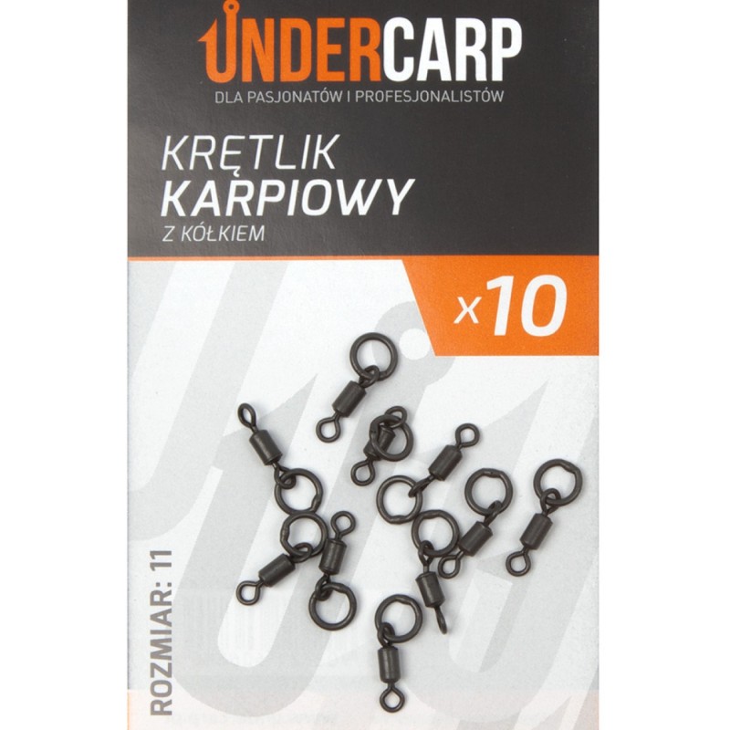 Krętlik Karpiowy z Kółkiem Rozmiar 11 UNDERCARP – Idealny do Sztywnych Przyponów