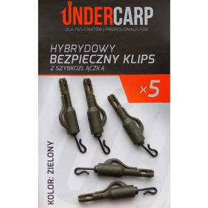 Hybrydowy Bezpieczny Klips z Szybkozłączką UnderCarp – szybka wymiana przyponów i bezpieczeństwo ryb