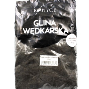 Glina Rozpraszająca Czarna Kojtych 2kg – mocno smużąca glina do chmury zanętowej