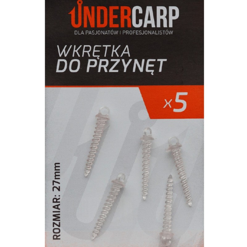 Wkrętka do Przynęt 27 mm UnderCarp – przezroczysta do pop-upów