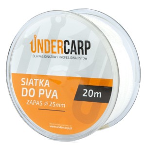 Siatka PVA Zapas 25 mm 20 m Undercarp – trwała i uniwersalna siatka do tuneli