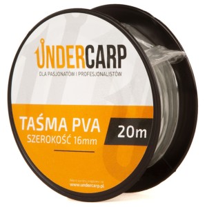 Taśma PVA rozpuszczalna 16 mm 20 m Undercarp – wytrzymała i szybkorozpuszczalna