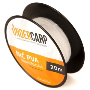 Nić PVA Rozpuszczalna Uniwersalna 20 m UNDERCARP – Do Punktowego Nęcenia i Woreczków