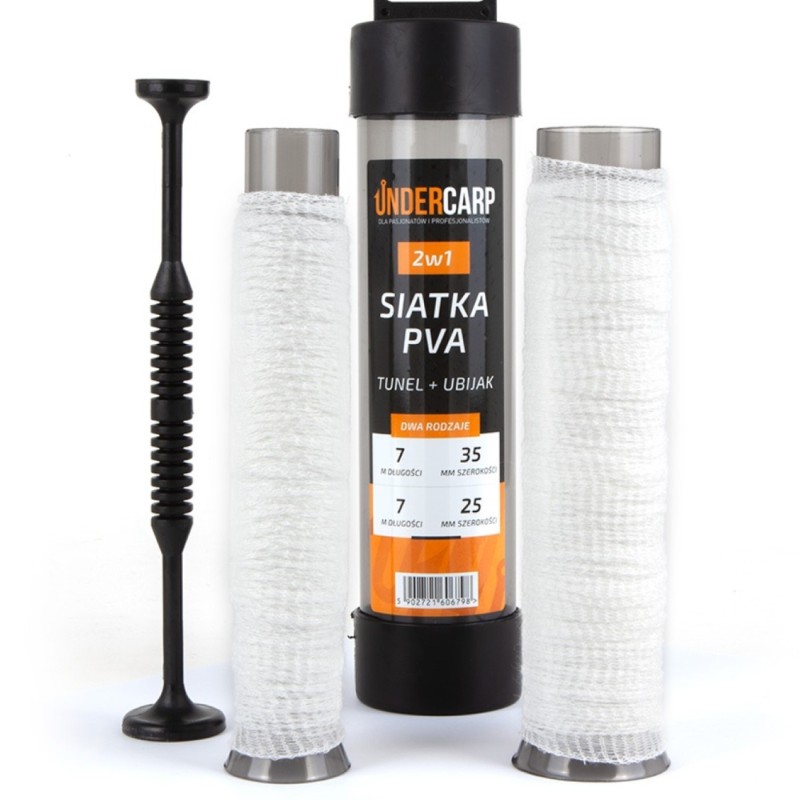 Siatka PVA 2w1 Tunel + Ubijak 25 mm + 35 mm Undercarp – kompletny zestaw
