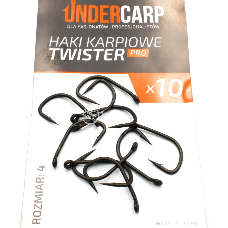 Haki Karpiowe Twister 4 PRO UnderCarp – szeroki łuk, japońska jakość