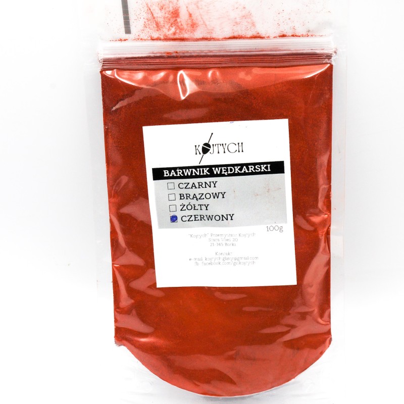 Barwnik Czerwony Kojtych 100g – intensywne barwienie zanęt i glin