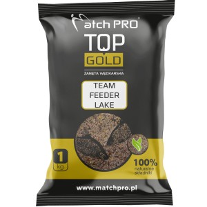 Zanęta MatchPro Top Gold Team Feeder Lake 1kg – zawodnicza zanęta na jeziora i kanały