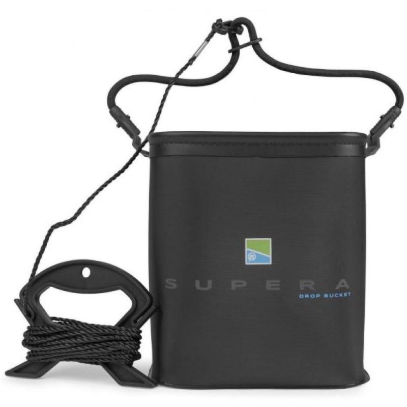 Wiadro Preston Supera Drop Bucket – praktyczne wiadro z liną do nabierania wody