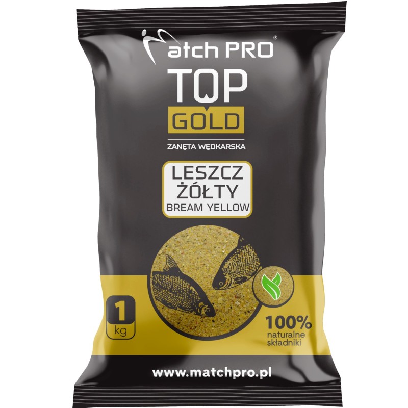 Zanęta MatchPro Top Gold Leszcz Żółty 1kg – zawodnicza mieszanka na duże leszcze