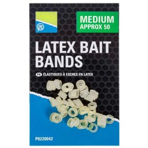 Gumki do pelletu Preston Latex Bait Bands Medium – 50 sztuk