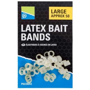 Gumki do pelletu Preston Latex Bait Bands Large – 50 sztuk