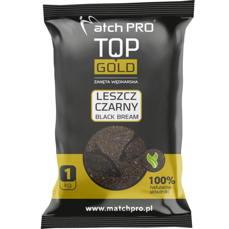Zanęta MatchPro Top Gold Leszcz Czarny 1kg – skuteczna na trudne leszcze