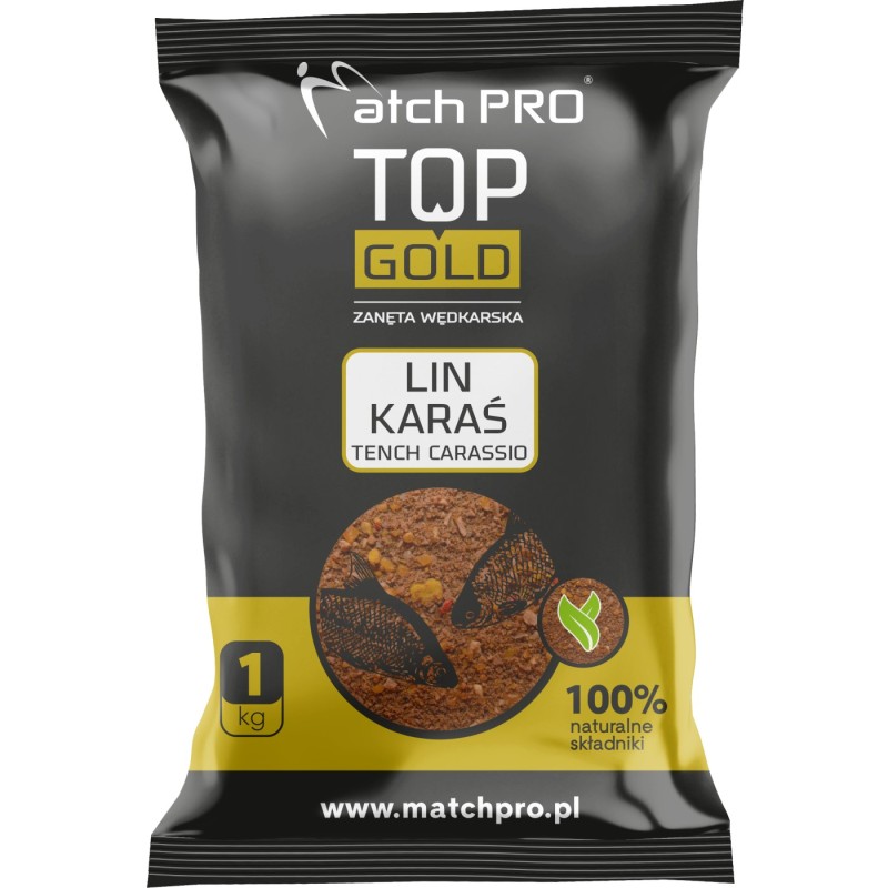 Zanęta MatchPro Top Gold Lin, Karaś 1kg – skuteczna zanęta na liny i karasie