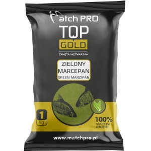 Zanęta MatchPro Top Gold Zielony Marcepan 1kg – skuteczna uniwersalna zanęta na ryby karpiowate