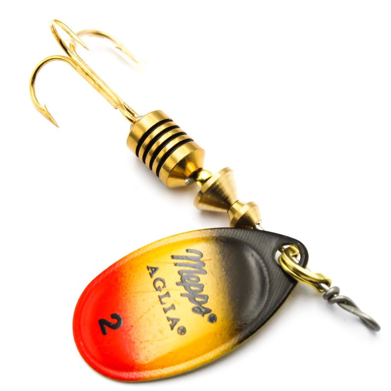 Mepps Aglia Furia nr 2 – błystka obrotowa fluo na mętną wodę i pochmurne dni