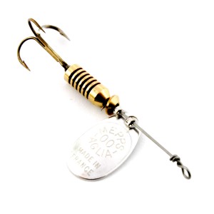 Mepps Aglia srebrna nr 00 – mikrobłystka obrotowa 1,5 g na okonie i pstrągi