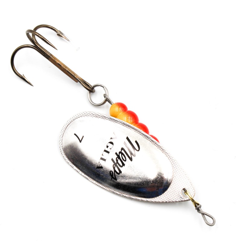 Mepps Aglia srebrna nr 7 – duża błystka obrotowa 31 g na szczupaka i suma